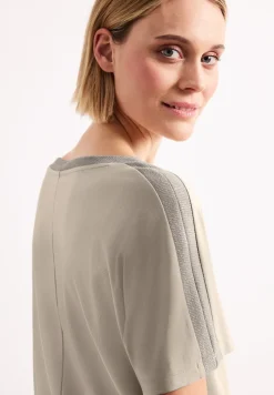 Chemise dropped shoulder avec paillettes