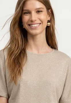 Chemise dropped shoulder avec détails scintillants
