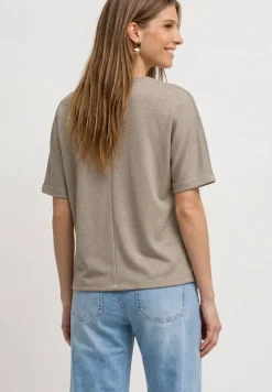 Chemise dropped shoulder avec détails scintillants