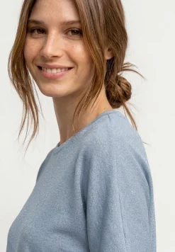 Chemise dropped shoulder avec détails scintillants