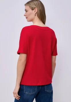 Chemise dropped shoulder avec détail côtelé