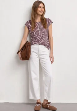 Chemise dropped shoulder au look dévoré