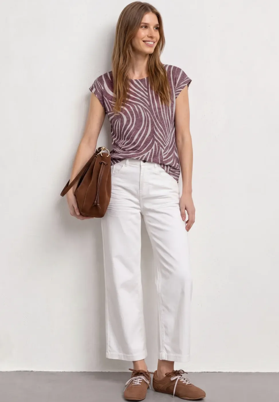 Chemise dropped shoulder au look dévoré