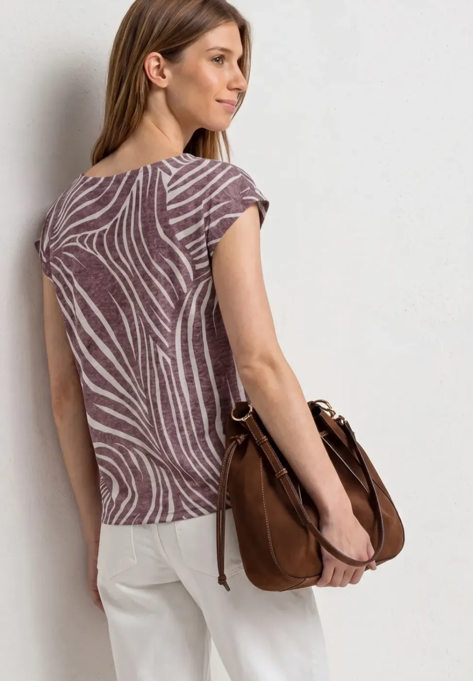 Chemise dropped shoulder au look dévoré