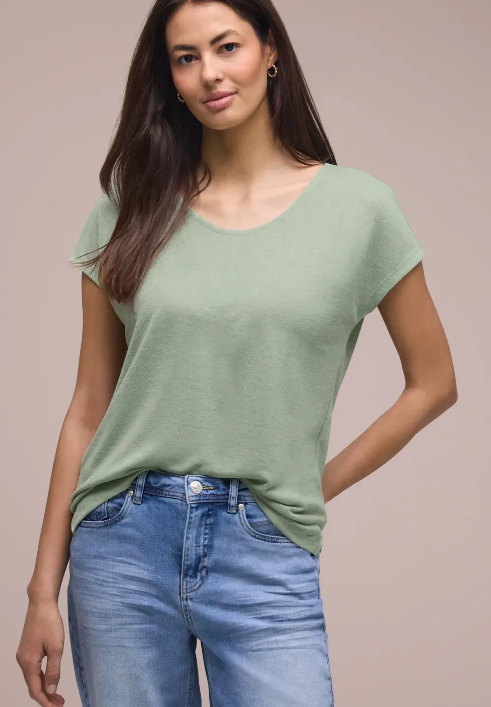 Chemise dropped shoulder look lin