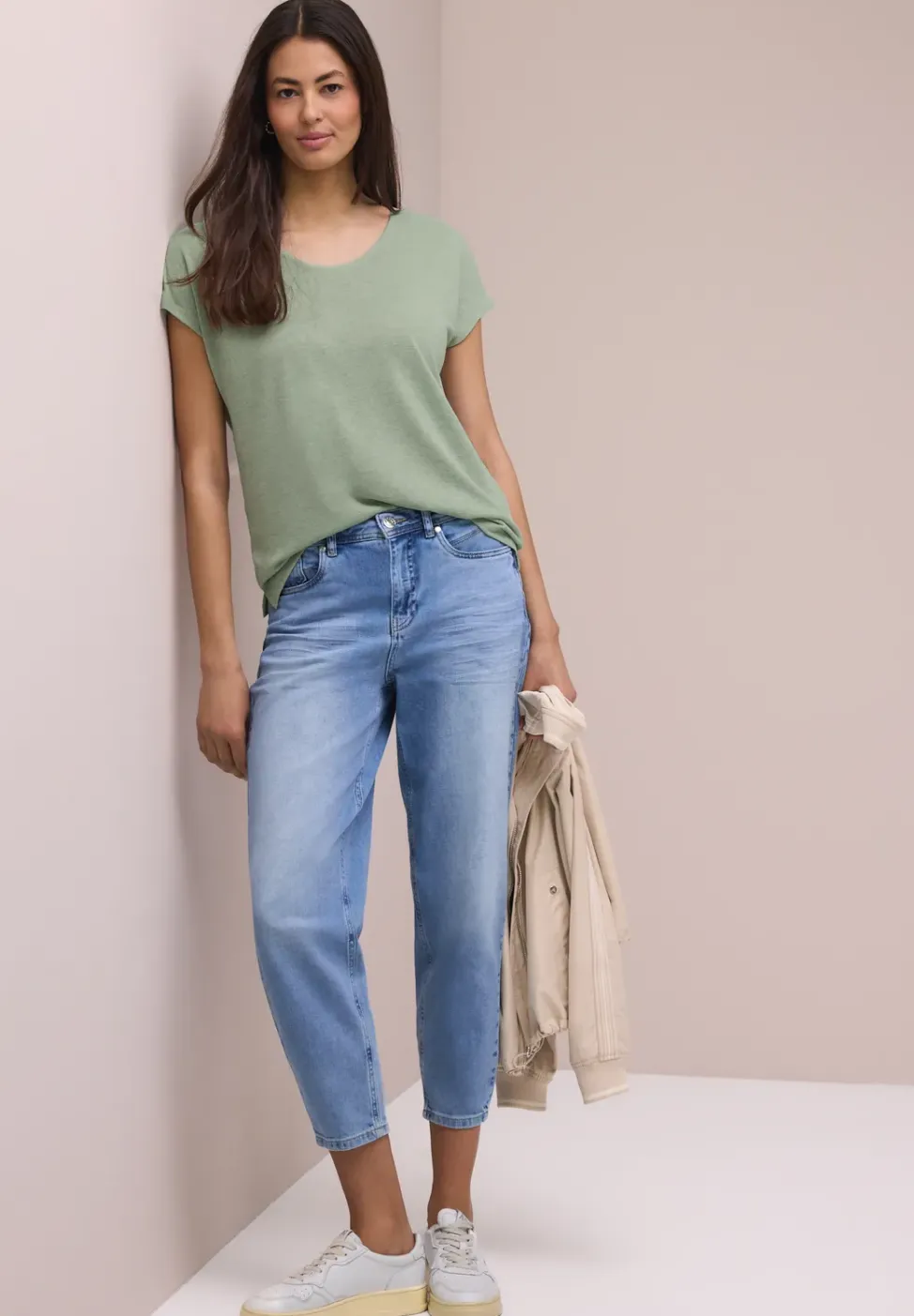 Chemise dropped shoulder look lin
