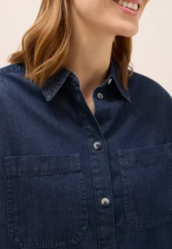 Chemise en coton Denim Look