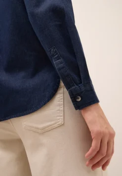 Chemise en coton Denim Look