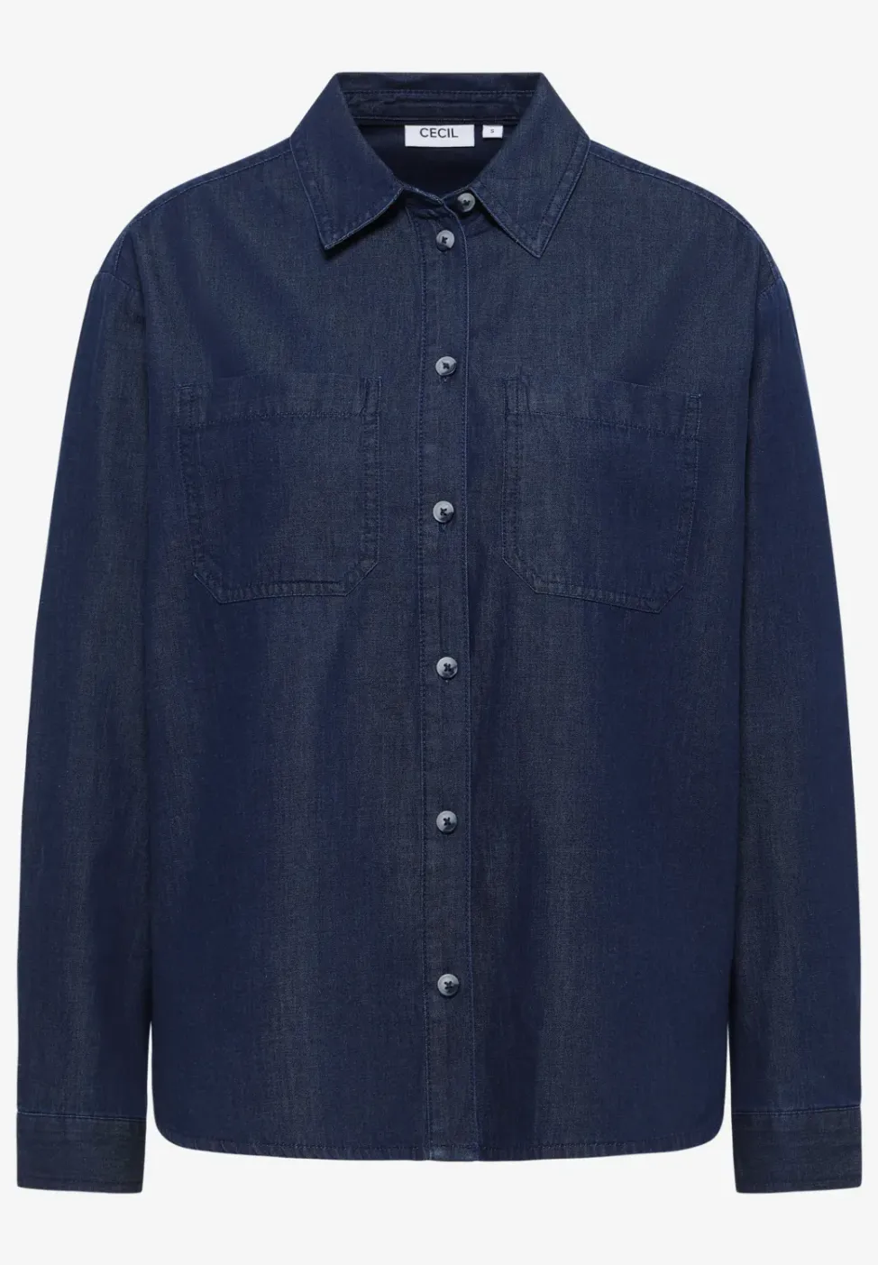 Chemise en coton Denim Look