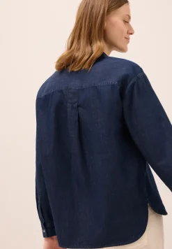 Chemise en coton Denim Look