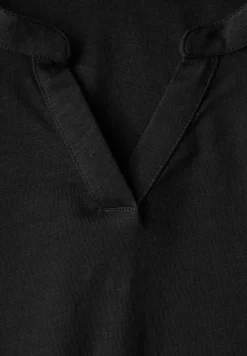 Chemise en jersey à col fendu