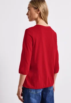 Chemise en jersey à col fendu