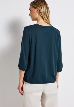Chemise en jersey à col fendu