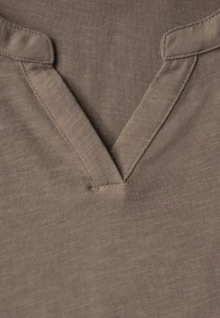 Chemise en jersey à col fendu