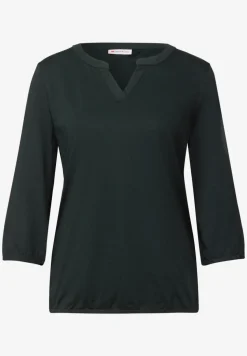Chemise en jersey à col fendu
