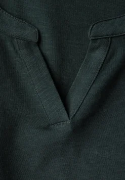 Chemise en jersey à col fendu