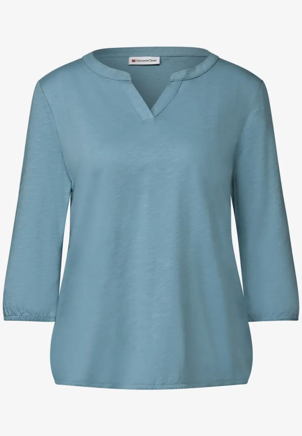 Chemise en jersey à col fendu