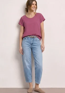 Chemise en maille structurée à épaules tombante