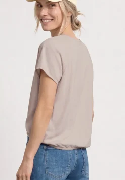 Chemise en maille structurée à épaules tombante