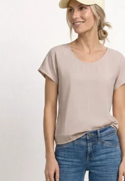 Chemise en maille structurée à épaules tombante