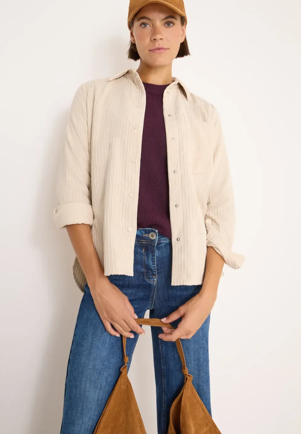 Chemise en velours côtelé