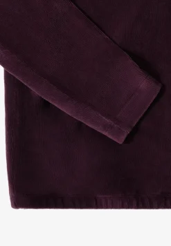 Chemise en velours côtelé avec grand col