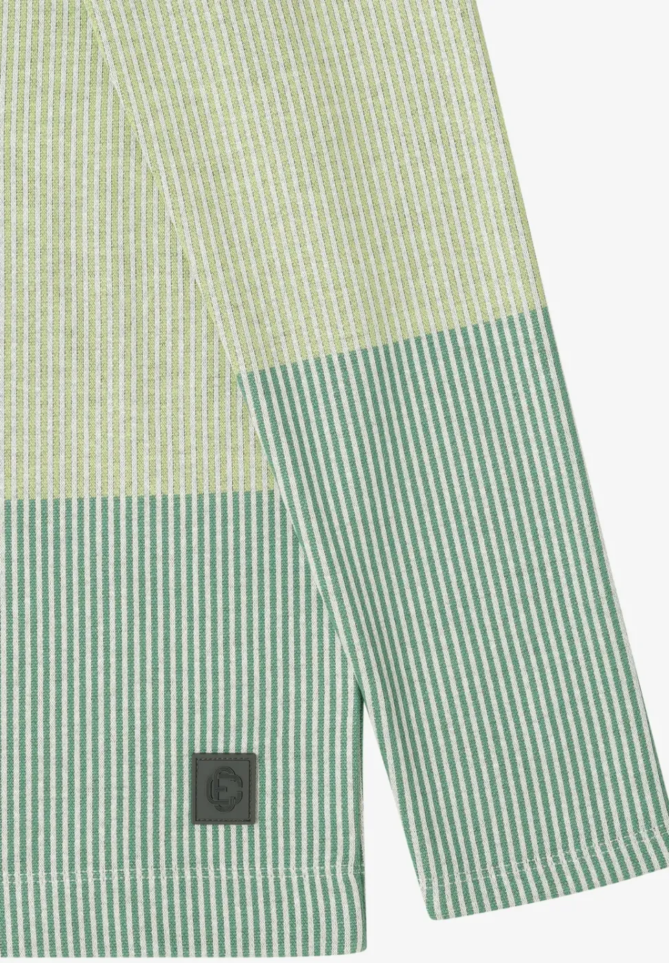 Chemise jacquard Colorblock