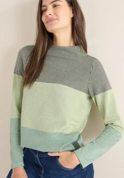 Chemise jacquard Colorblock