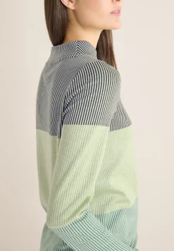 Chemise jacquard Colorblock