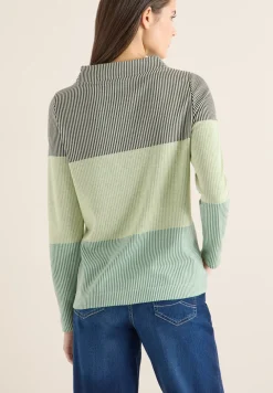 Chemise jacquard Colorblock