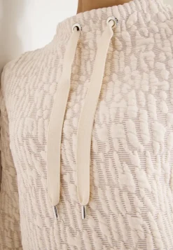Chemise Jacquard Funnel Neck
