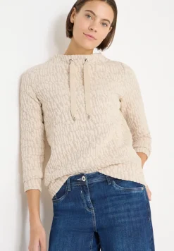 Chemise Jacquard Funnel Neck