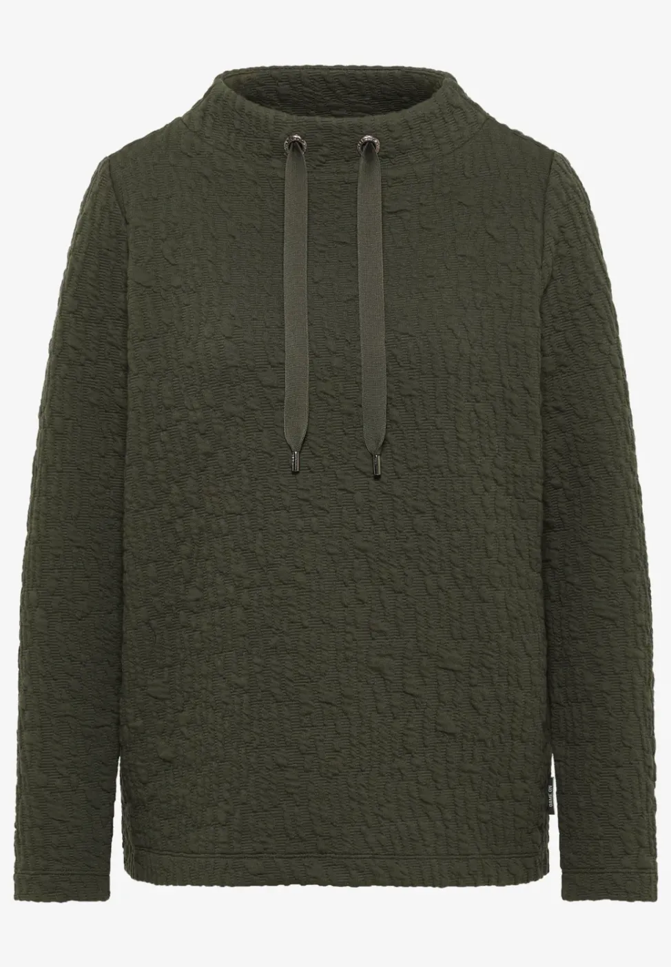 Chemise Jacquard Funnel Neck