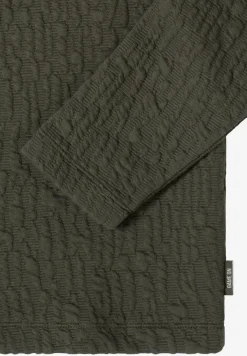 Chemise Jacquard Funnel Neck