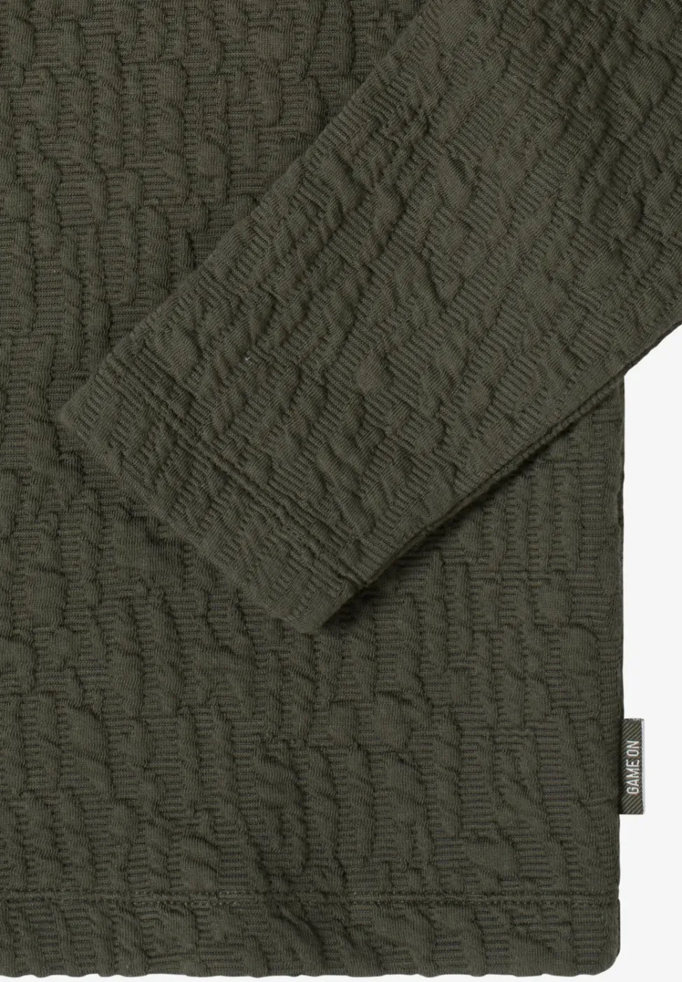 Chemise Jacquard Funnel Neck