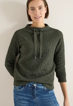 Chemise Jacquard Funnel Neck