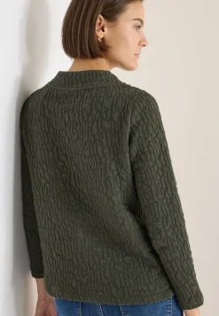 Chemise Jacquard Funnel Neck