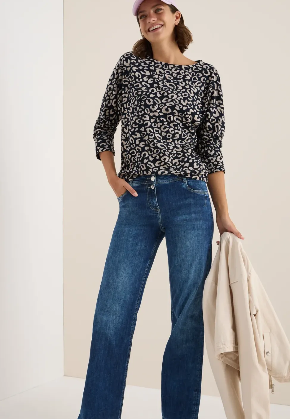Chemise jacquard mélangée