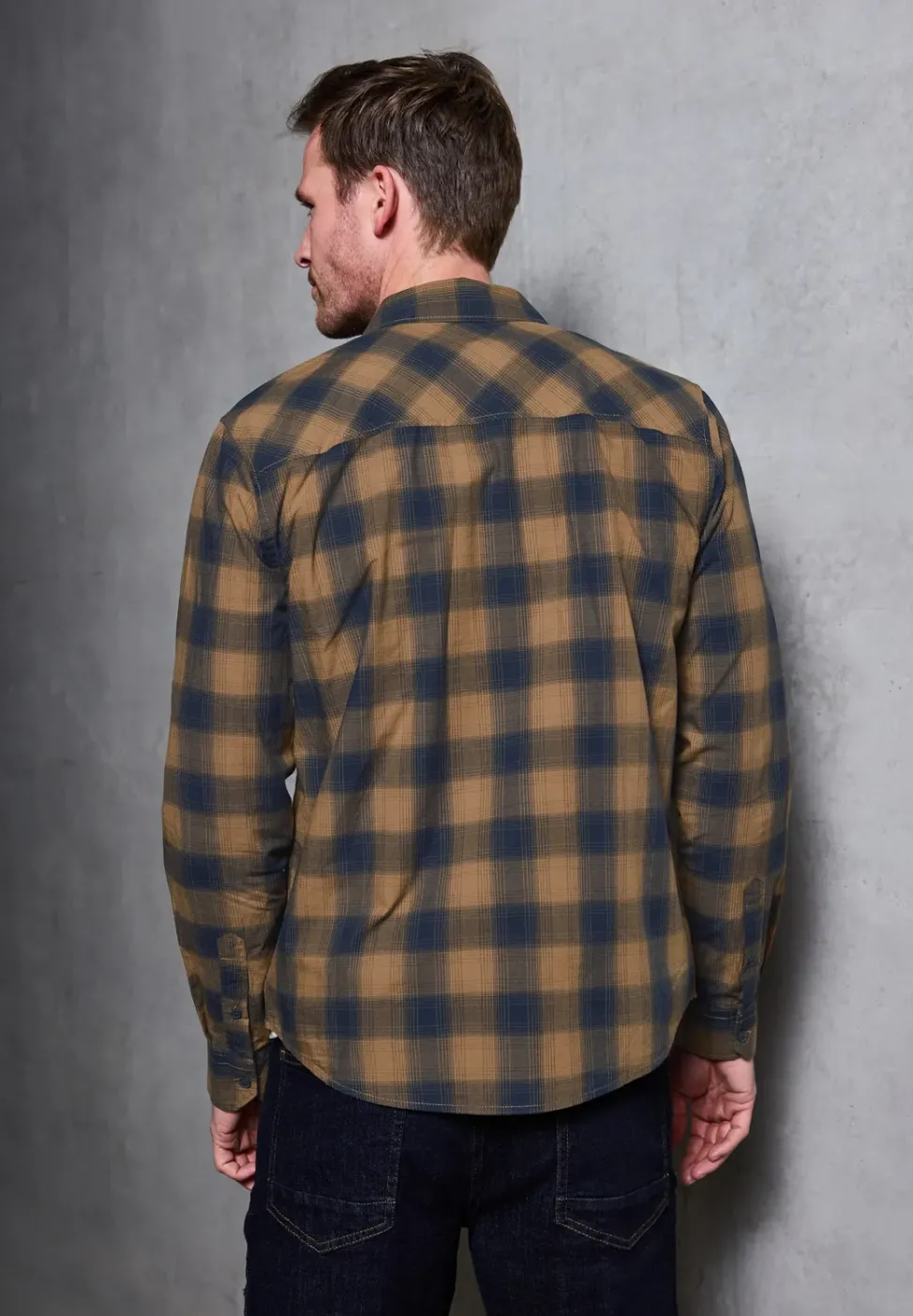 Chemise à carreaux en coton