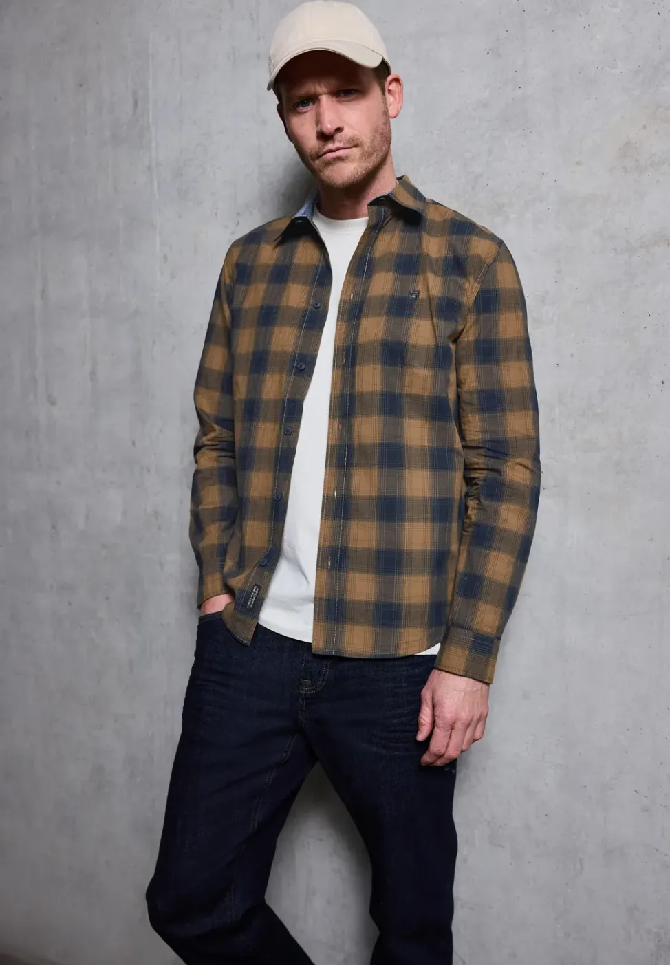 Chemise à carreaux en coton