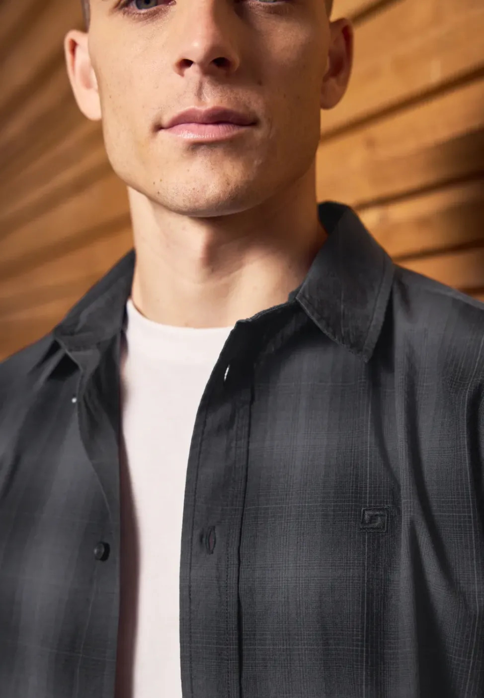 Chemise à carreaux en coton