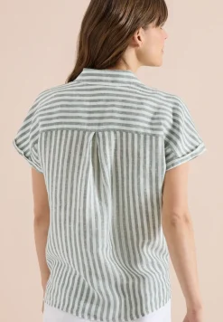 Chemise-chemise Dropped Shoulder en lin