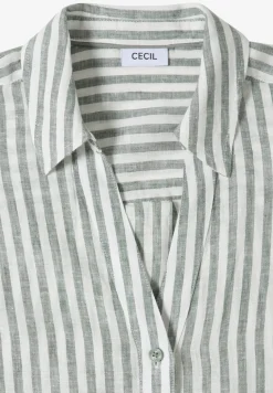 Chemise-chemise Dropped Shoulder en lin