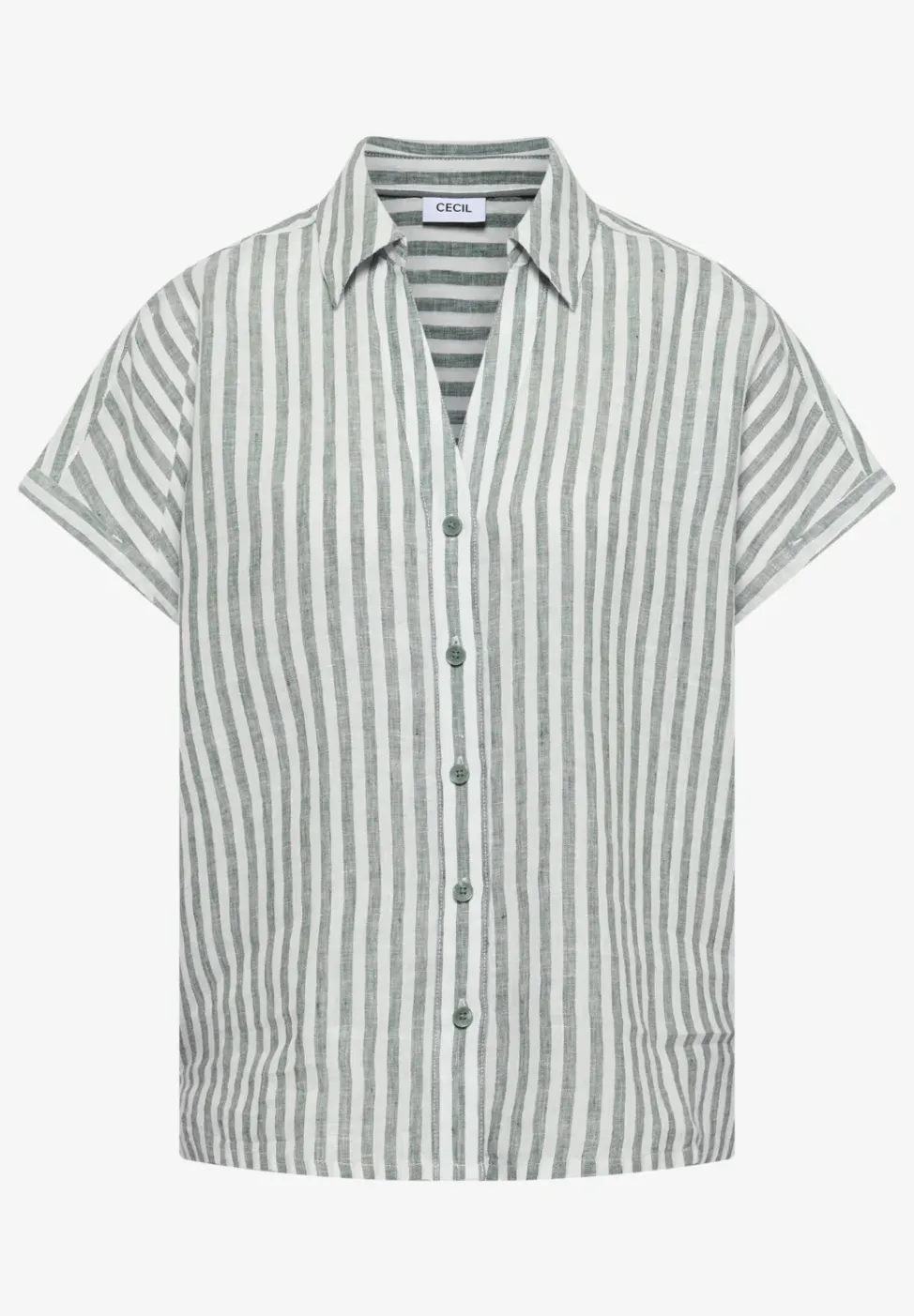 Chemise-chemise Dropped Shoulder en lin