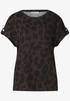 Chemise dropped shoulder à motifs