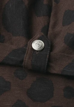 Chemise dropped shoulder à motifs