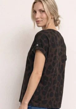 Chemise dropped shoulder à motifs