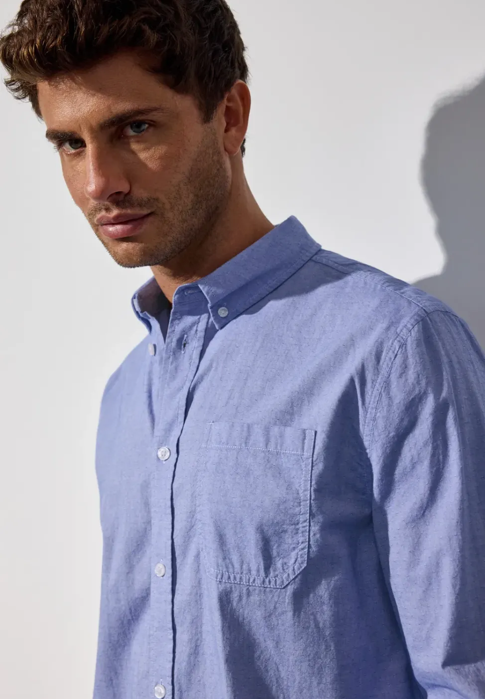 Chemise en chambray