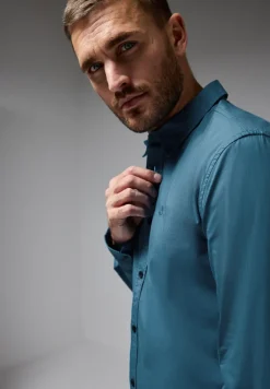 Chemise en popeline stretch