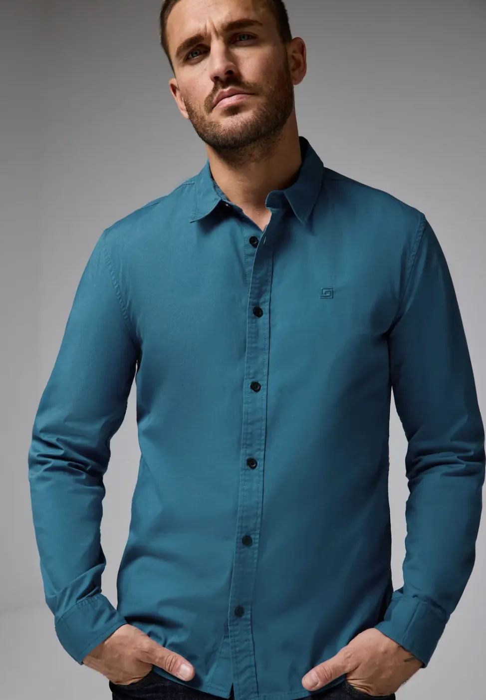 Chemise en popeline stretch